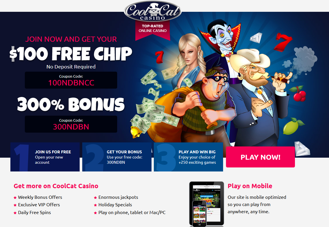 Coolсat | Top Rated Online Casino | Generic | 300% Bonus | $100 Free Chip