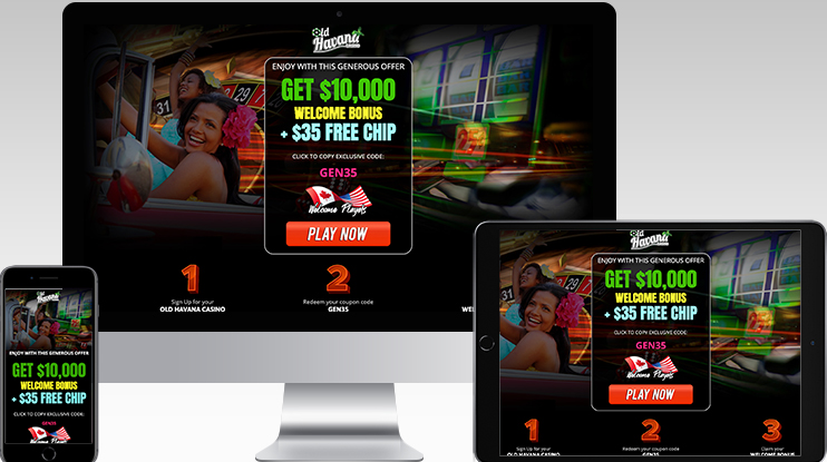 250% WELCOME
BONUS + $35 FREE CHIP