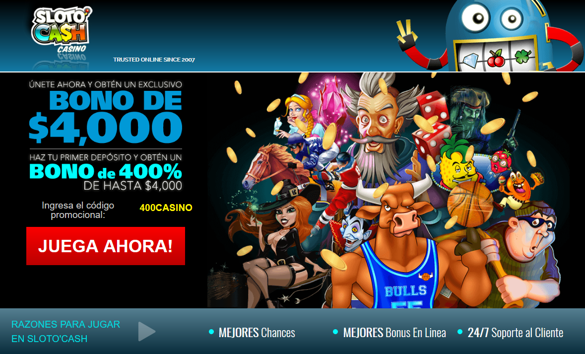 Sloto Cash Casino - Bonus De $4000